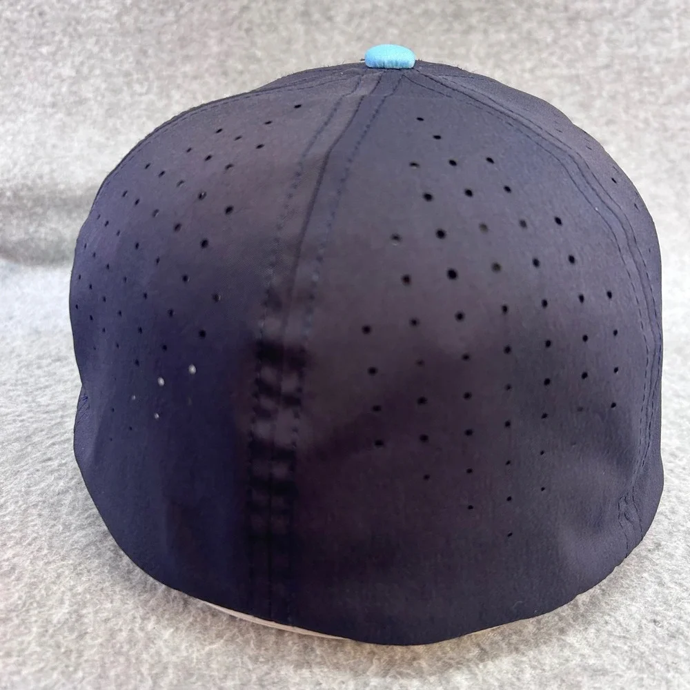 P Star Logo Mens Navy Blue EvoShield Hat Perforated Performance Cap M/L